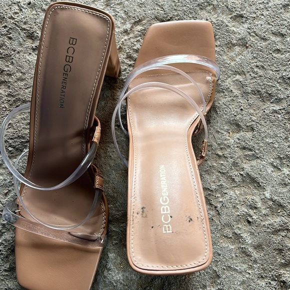 3 clear strap Naked Shoe - Picture 3 of 5